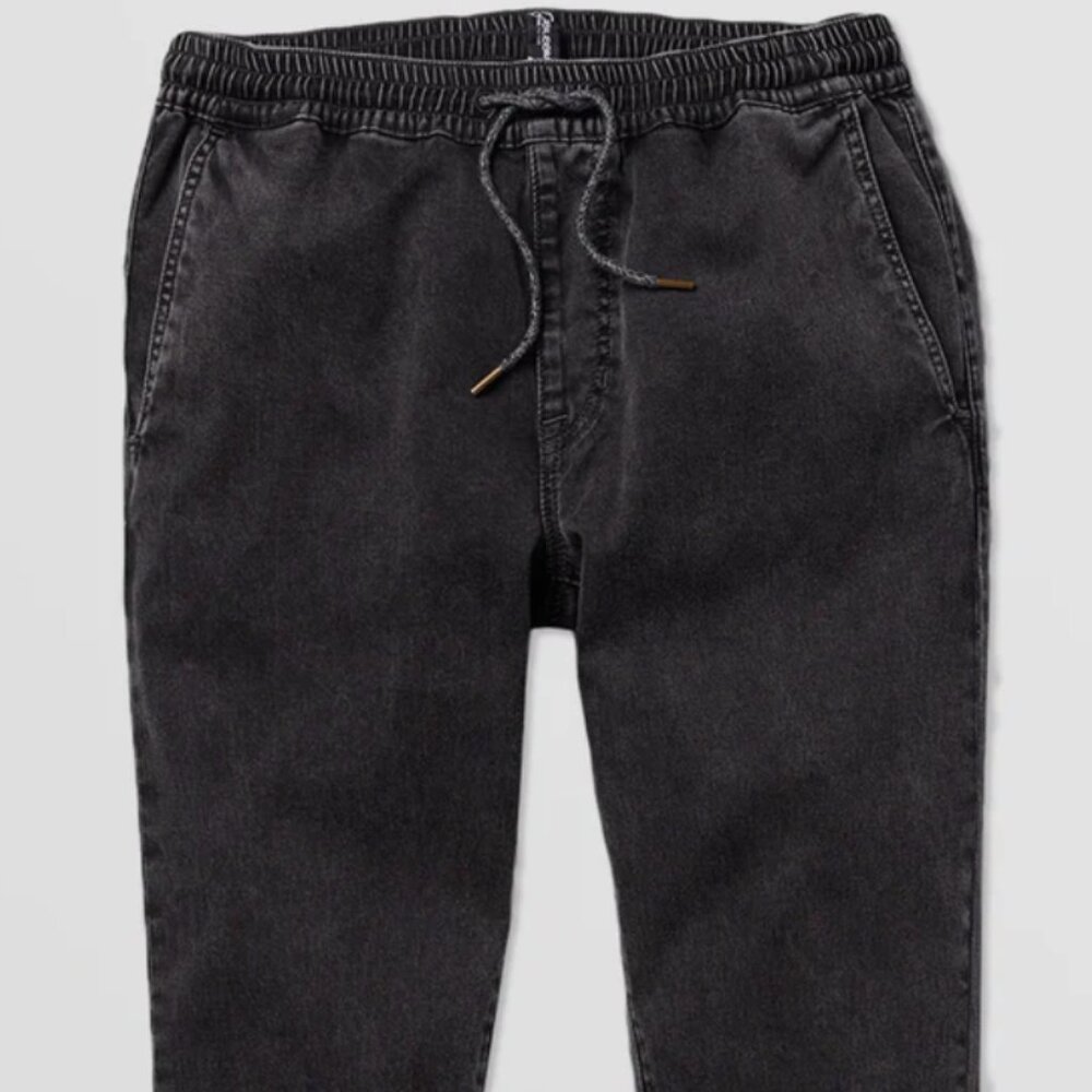 Volcom Men's Frickin Slim Jogger Stealth Grey Sweatpants Pants Size L Large